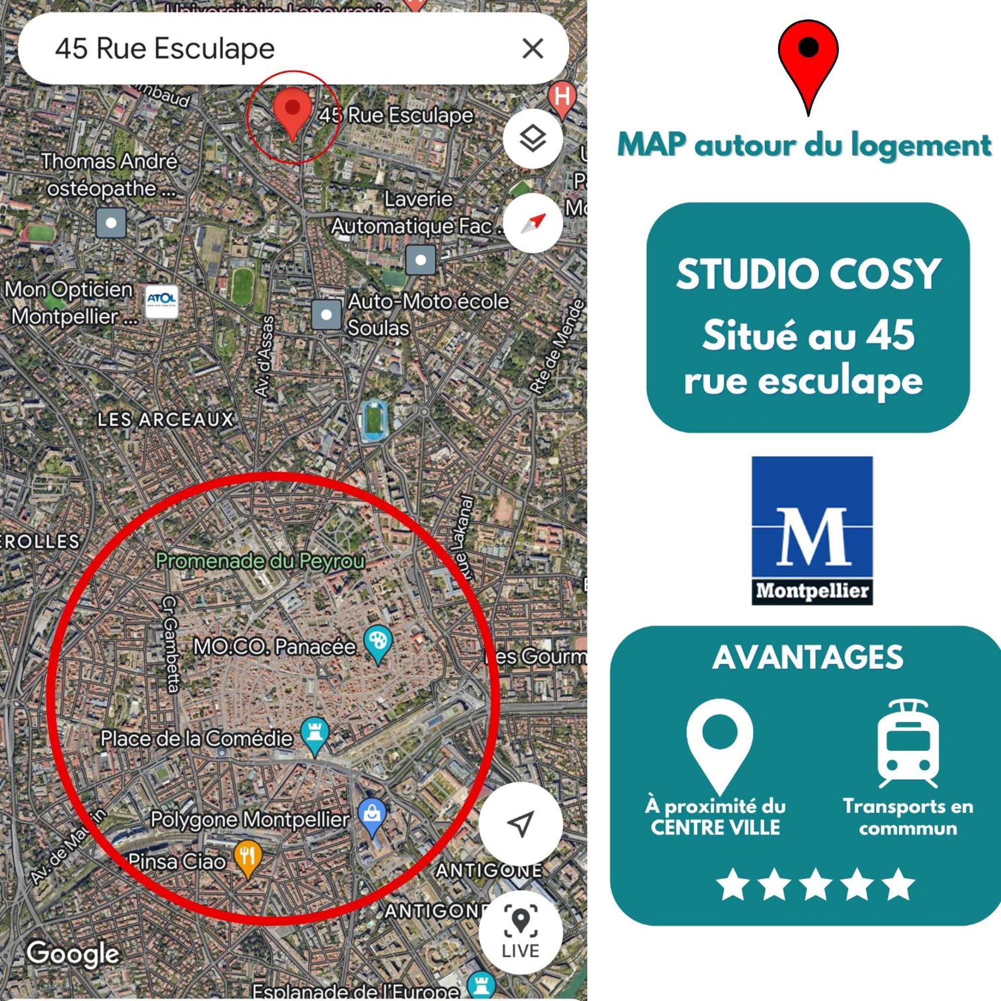 Cosy Studio Hopitaux-Facultes Apartman Montpellier Kültér fotó